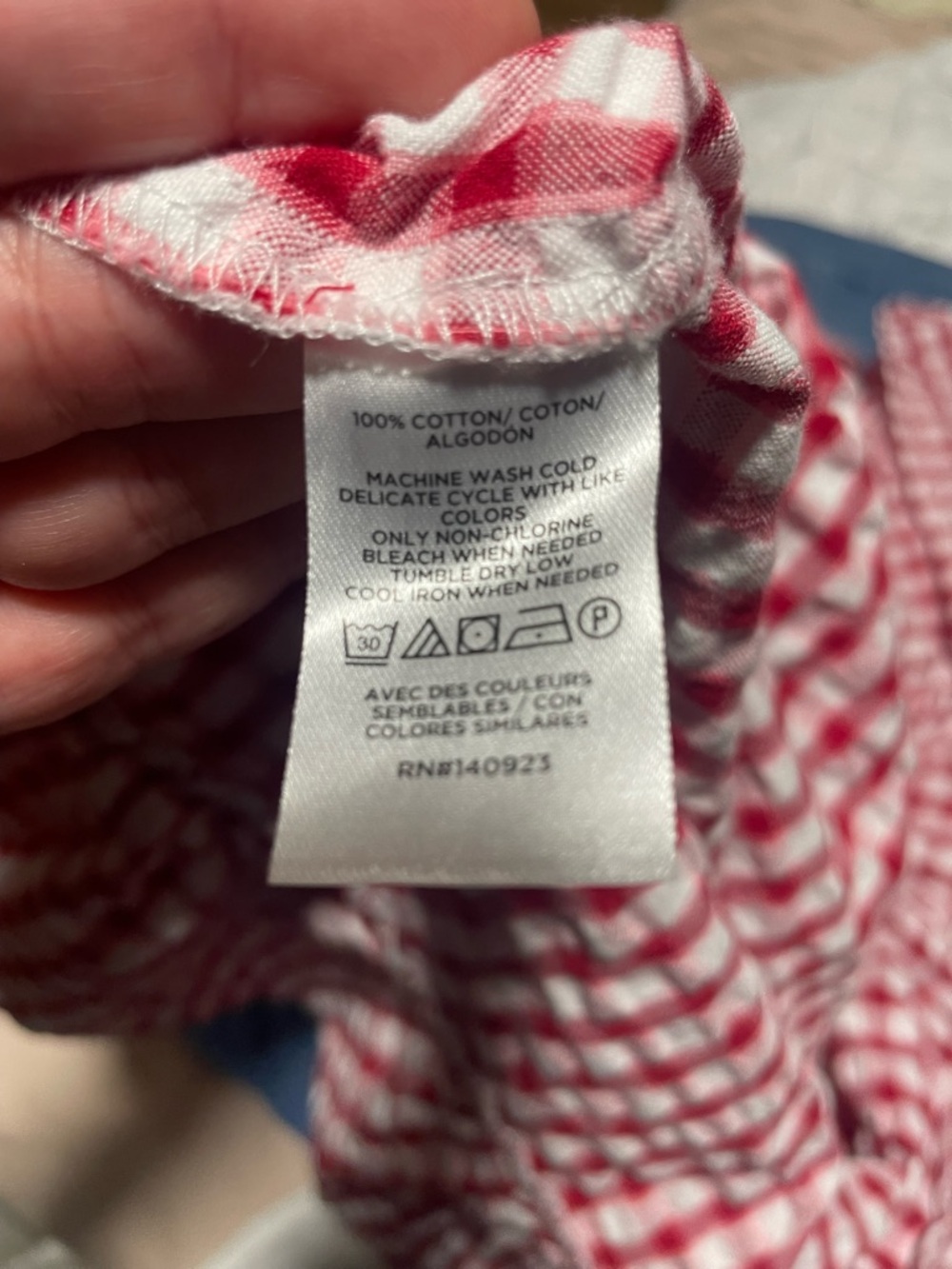 Loft Red Gingham Dress - Picture 6 of 6